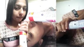 Indian college girl loves showing off what she does when a big dick’s in front of her part 1
