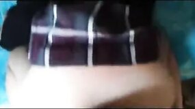 High school teen on her knees, doggystyle and moaning
