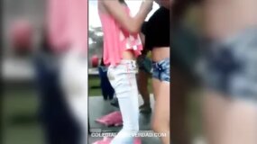 Hot teen cheerleaders go at it hard in front of everyone