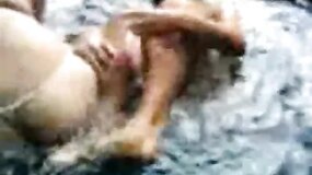 Nothing beats a hot mom teaching her teen daughter how to ride a big dick in the river