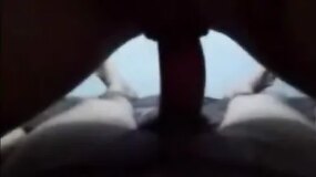 Spread wide, fingerin’ her pussy