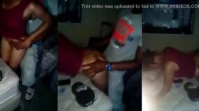 Hot chick lets two friends fuck her raw