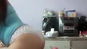 Adriana twerking hard to 'I Know You Want Me'
