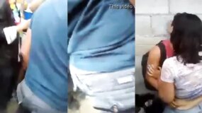 Drunk hot chick lets him kiss and grope her