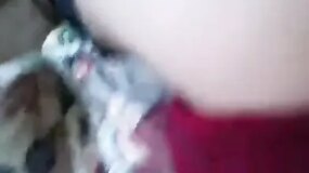 High school couple filming their hot selfie