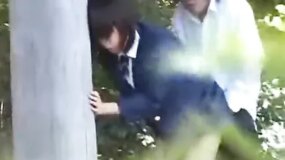 Japanese schoolgirls getting fucked in public