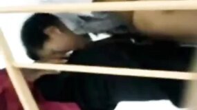 Nidia, the studious schoolgirl total slut, getting fucked on the stairs