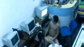 A Fast assfuck at the cybercafe
