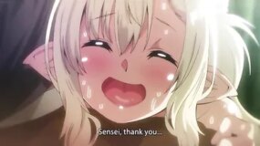 A teen elf learning to fulfill wishes and enjoy a good dick