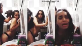 Teen Destroyed Anally in Her Boyfriend's Bathroom
